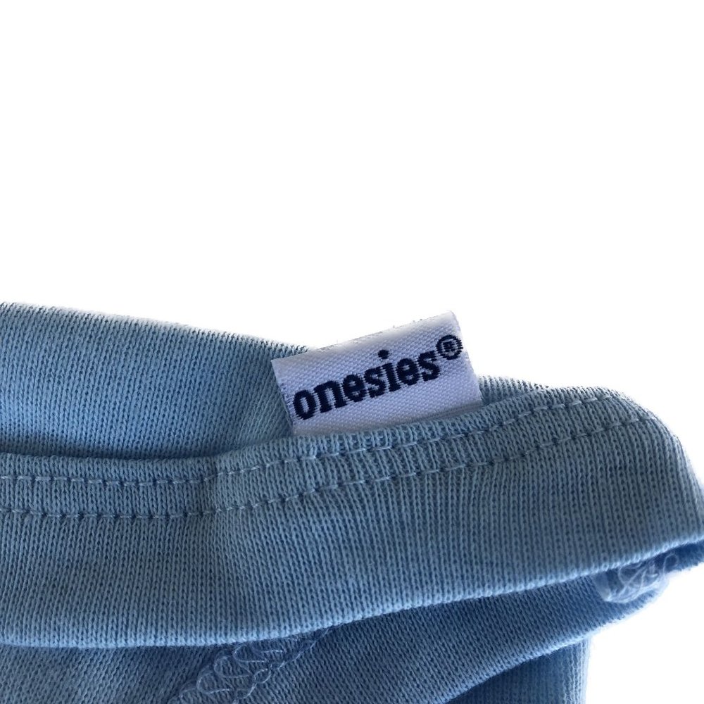 Gerber 4 Pack Onesies Blue/Grey Short Sleeves, Snap Closures, Bodysuits 6-9 Mo - Picture 10 of 11